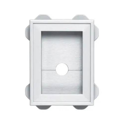 Mounting Block 6-1/4" H X 1-5/8" L Prefinished White Vinyl Prefinished Mounting Block 6-1/4" H X 1-5/8" L Prefinished White Vinyl Prefinished