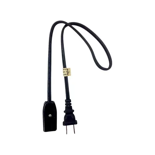 Appliance Cord HPN 18/2 125 V 2 ft. L Black