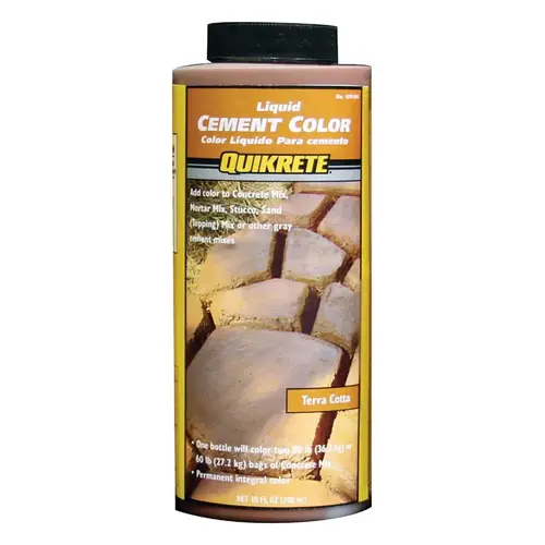 Cement Colorant, Terra Cotta, Liquid, 10 oz Bottle Cement Colorant, Terra Cotta, Liquid, 10 oz Bottle