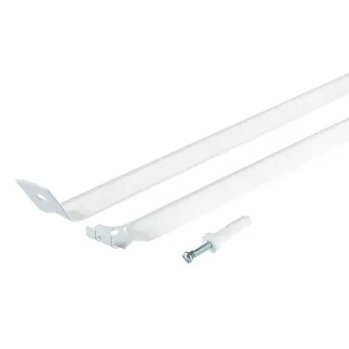 Support Brace W/Drive Pin 0.66" W X 17.3" L Steel White Support Brace W/Drive Pin 0.66" W X 17.3" L Steel White