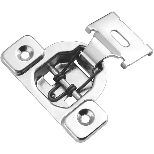 Overlay Hinge Concealed Frame 2.5" W X 2.5" L Silver Steel Silver Overlay Hinge Concealed Frame 2.5" W X 2.5" L Silver Steel Silver