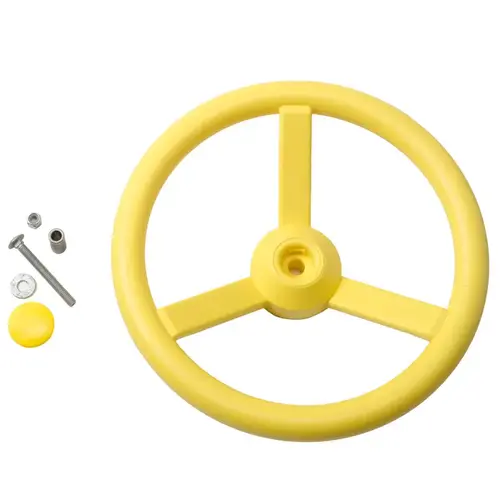 12 In. Dia. Yellow Playground Steering Wheel