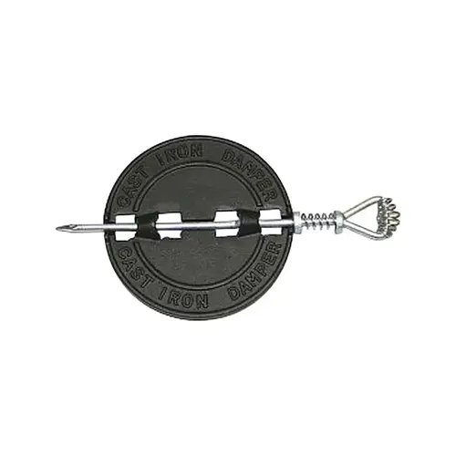 Damper 6" D Cast Iron Black