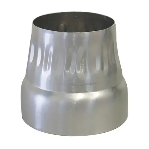 Increaser/Reducer 4" D Silver Aluminum Silver - pack of 12 Increaser/Reducer 4" D Silver Aluminum Silver - pack of 12
