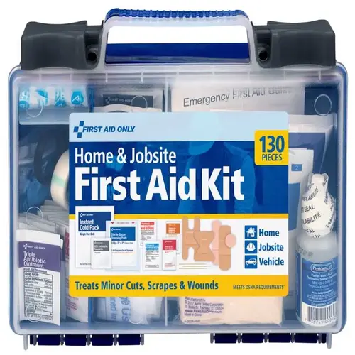 25 Person First Aid Kit Home & Jobsite Multicolored Multicolored