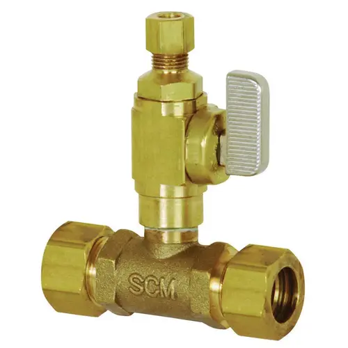 Ball Valve Add-A-Line 5/8" Brass Compression Full Port
