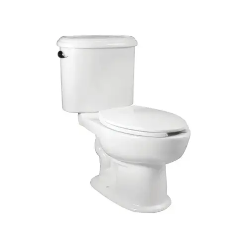 Complete Toilet Polanco 1.3 gal White Elongated White Complete Toilet Polanco 1.3 gal White Elongated White