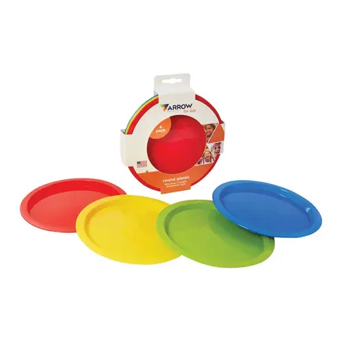 Plate For Kids Assorted Plastic Round 7-1/2" D Assorted Plate For Kids Assorted Plastic Round 7-1/2" D Assorted