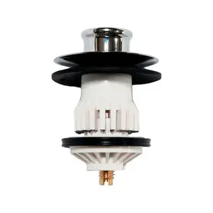 DrainEASY PF-0910 No Clog Bathtub Stopper Retrofit NA Chrome Plastic Chrome