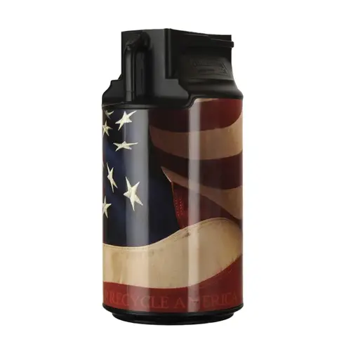 Can Crusher Collection Bin 16" H X 7.2" W Multicolored Can Crusher Collection Bin 16" H X 7.2" W Multicolored