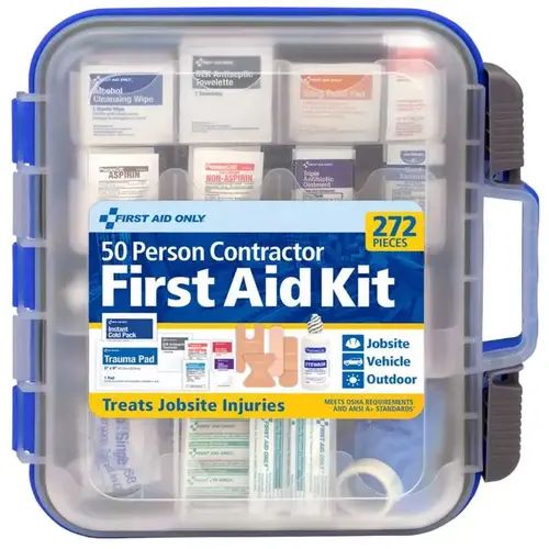 50 Person First Aid Kit Contractor Multicolored Multicolored