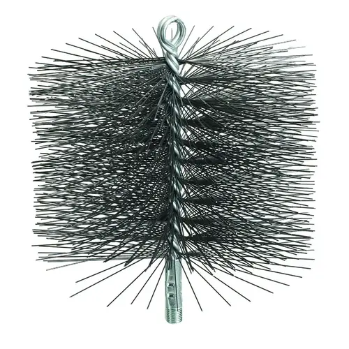 Chimney Brush Chimney Sweep 8" Round Oil Tempered Black Chimney Brush Chimney Sweep 8" Round Oil Tempered Black