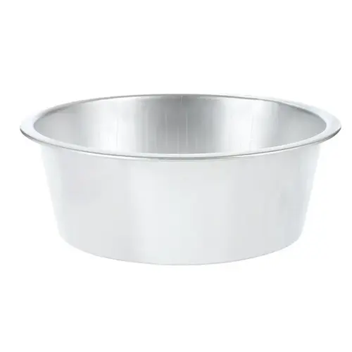 Round Dish Pan Silver Silver