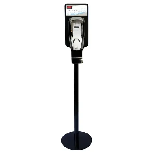 Rubbermaid AutoFoam Black Metal Hand Sanitizer Station - Stand Only Rubbermaid AutoFoam Black Metal Hand Sanitizer Station - Stand Only