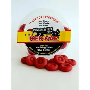 Little Red Cap LRC.2 Reusable Caulking Caps Red Professional Rubber Red
