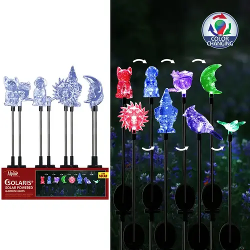 Outdoor Garden Stake Solaris Assorted Acrylic 32" H Color Changing Assorted - pack of 20 Outdoor Garden Stake Solaris Assorted Acrylic 32" H Color Changing Assorted - pack of 20