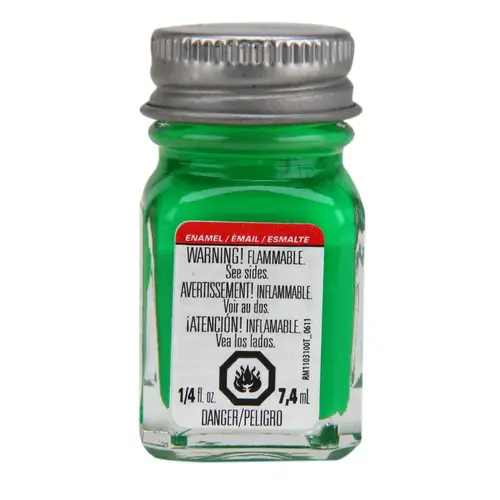 Enamel Paint Fluorescent Green 0.25 oz Green Enamel Paint Fluorescent Green 0.25 oz Green