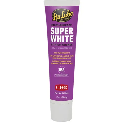 Super WhiteMulti-Purpose Grease, 10 oz Tube - pack of 6 Super WhiteMulti-Purpose Grease, 10 oz Tube - pack of 6
