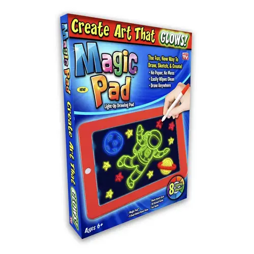 Light-Up Drawing Pad As Seen On TV Plastic Multi-Colored Multi-Colored Light-Up Drawing Pad As Seen On TV Plastic Multi-Colored Multi-Colored