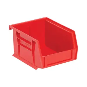 QUANTUM STORAGE SYSTEMS RQUS210RD-UPC Tool Storage Bin 4-1/8" W X 2-13/16" H Polypropylene 1 compartments Red Red