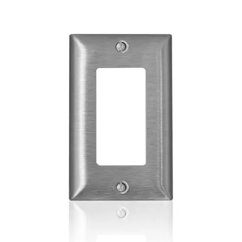 Wall Plate C-Series Stainless Steel 1 gang Metal Decora/GFCI Stainless Steel Wall Plate C-Series Stainless Steel 1 gang Metal Decora/GFCI Stainless Steel