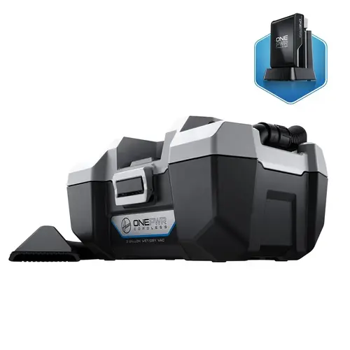 Wet/Dry Utility Vacuum ONEPWR BH57105 3 gal Cordless 2 amps 20 V Black Wet/Dry Utility Vacuum ONEPWR BH57105 3 gal Cordless 2 amps 20 V Black