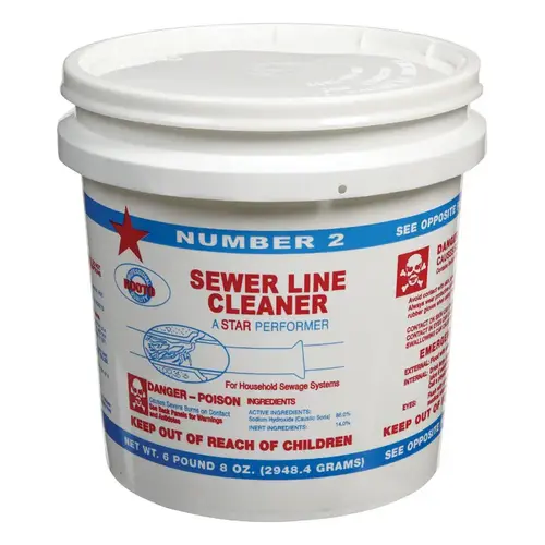Main Line Cleaner Number 2 Powder 6.5 lb - pack of 4 Main Line Cleaner Number 2 Powder 6.5 lb - pack of 4