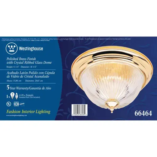Ceiling Light 6-1/4" H X 11" W X 11" L Ceiling Light 6-1/4" H X 11" W X 11" L