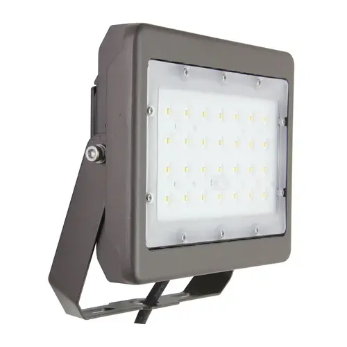 Slim Flood Light Photocell Hardwired LED Bronze Bronze