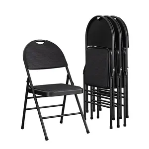 Cosco 37-976-TMS4E Folding Chair Black Fabric XL Black