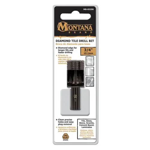 Drill Bit 3/4" Alloy Steel 3-Flat Shank Black Oxide Drill Bit 3/4" Alloy Steel 3-Flat Shank Black Oxide
