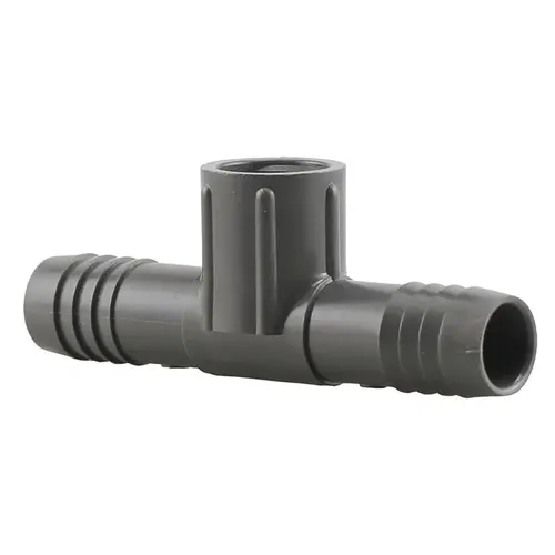 TEE POLY 3/4BARB X 1/2FPT Black TEE POLY 3/4BARB X 1/2FPT Black