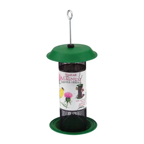 Bird Feeder Mini Magnum 1 pt Metal/Plastic Tube Bird Feeder Mini Magnum 1 pt Metal/Plastic Tube