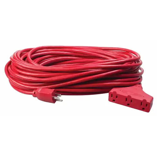 Extension Cord Outdoor 100 ft. L Red 14/3 SJTW Red Extension Cord Outdoor 100 ft. L Red 14/3 SJTW Red