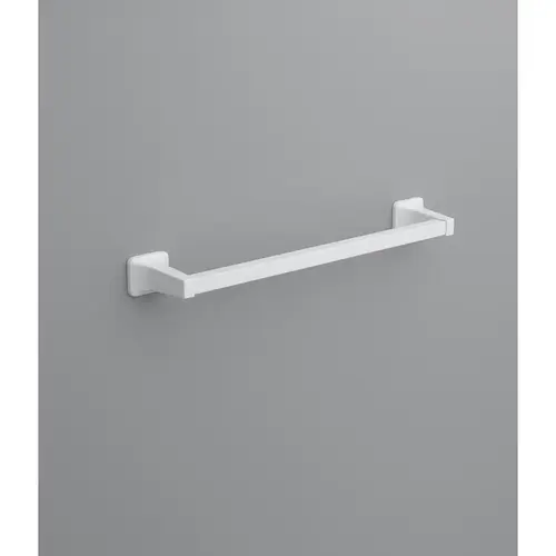 Towel Bar Satin White 18" L Die Cast Zinc Satin Towel Bar Satin White 18" L Die Cast Zinc Satin