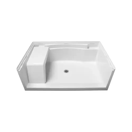 Seated Shower Receptor Accord 76" H X 37" W X 60" L White High -Gloss Seated Shower Receptor Accord 76" H X 37" W X 60" L White High -Gloss