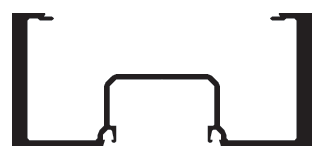 CRL-U.S. Aluminum 1S43111 Clear Anodized Heavy-Wall Vertical Mullion - 24'-2" Stock Length