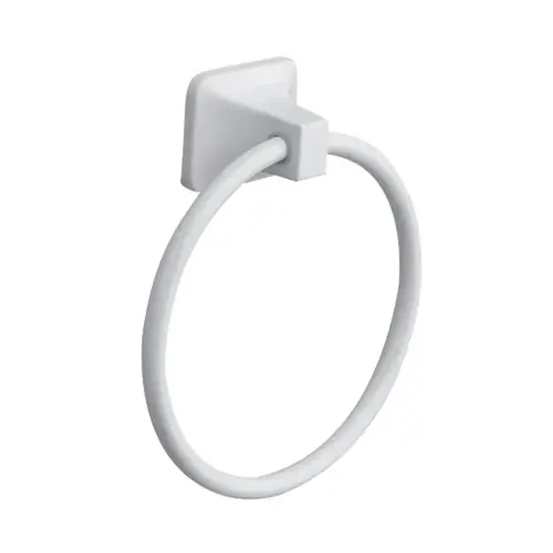 Towel Ring Satin White Die Cast Zinc Satin Towel Ring Satin White Die Cast Zinc Satin