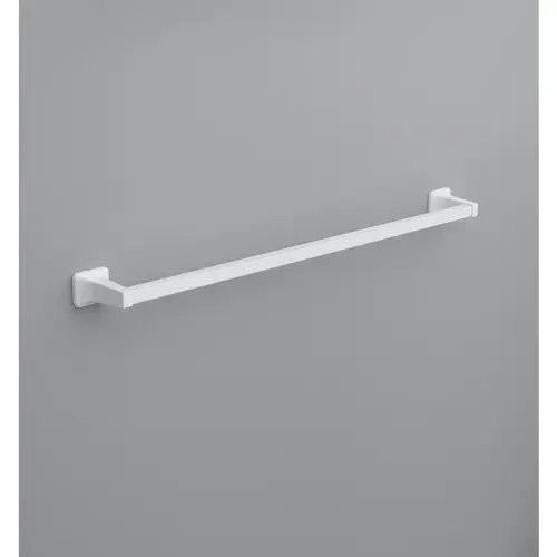 Towel Bar Satin White 30" L Die Cast Zinc Satin Towel Bar Satin White 30" L Die Cast Zinc Satin