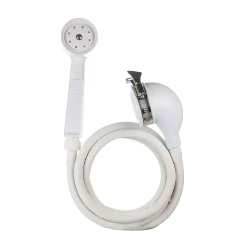 Handheld Showerhead White Plastic 1 settings 2.2 gpm White