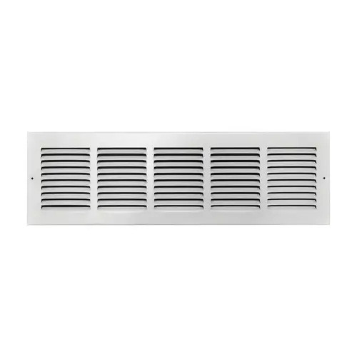 Return Air Grille 6" H X 24" W 1-Way Powder Coat White Steel Powder Coat