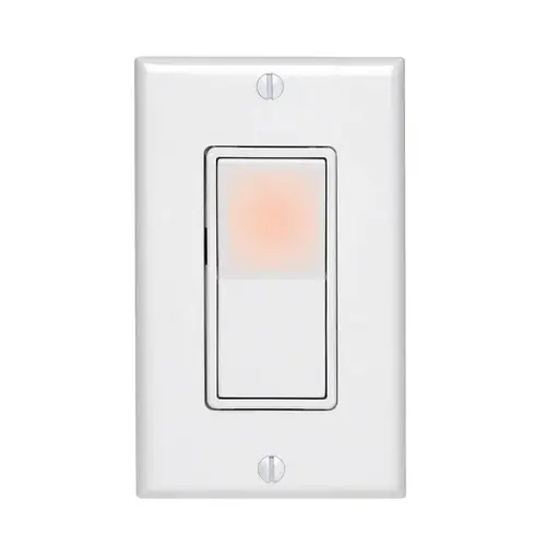 C32-05674-02W Rocker Switch with Wallplate, 15 A, 120/277 V, 3-Way, Lead Wire Terminal, White C32-05674-02W Rocker Switch with Wallplate, 15 A, 120/277 V, 3-Way, Lead Wire Terminal, White