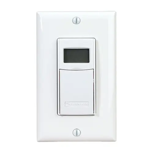 Digital In Wall Timer Indoor 120 V White White Digital In Wall Timer Indoor 120 V White White