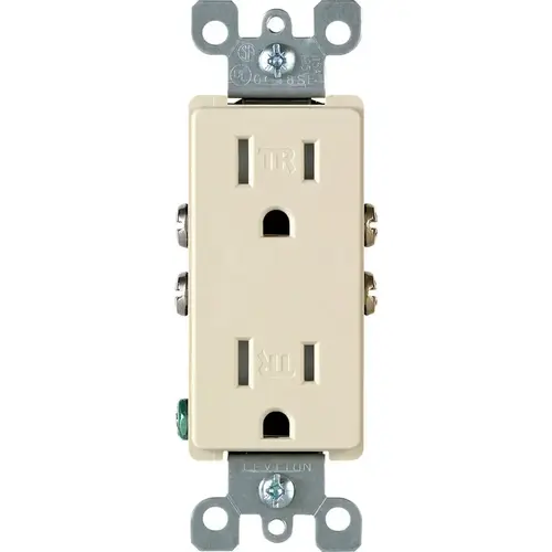 Outlet Decora 15 amps 125 V Duplex Ivory 5-15R Ivory Outlet Decora 15 amps 125 V Duplex Ivory 5-15R Ivory