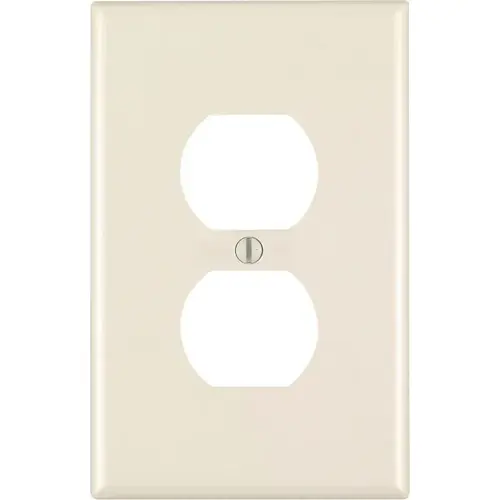 Wall Plate Almond 1 gang Plastic Duplex Outlet Almond Wall Plate Almond 1 gang Plastic Duplex Outlet Almond