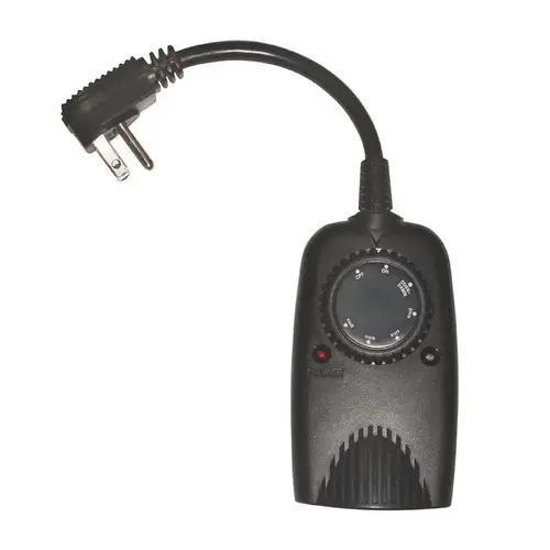 Mechanical Timer, 8.3 A, 120 V, 1 W, 24 hr Time Setting, Black Mechanical Timer, 8.3 A, 120 V, 1 W, 24 hr Time Setting, Black