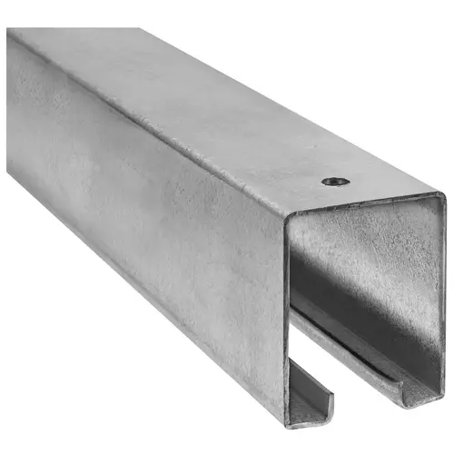 Box Rail, Steel, Galvanized, 1-57/64 in W, 2-13/32 in H, 6 ft L Box Rail, Steel, Galvanized, 1-57/64 in W, 2-13/32 in H, 6 ft L