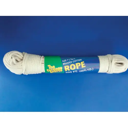 Clothesline Rope 7/32" D X 200 ft. L White Braided Polyester White