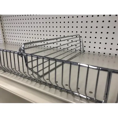 Shelving Unit 3" H X .5" W X 19" L Chrome Silver Chrome Shelving Unit 3" H X .5" W X 19" L Chrome Silver Chrome