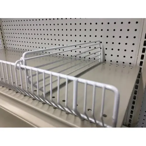 Shelving Unit 3" H X 1/2" W X 13" L Powder Coated White Powder Coated Shelving Unit 3" H X 1/2" W X 13" L Powder Coated White Powder Coated